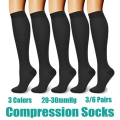 3x Compression Socks Calf Leg Support (S&M-L&XL) Pain Relief for Men and Women