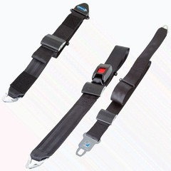 Q’STRAINT Q8-6325-A Lap Shoulder Belt Wheelchair Tie-Down System Restraint Black