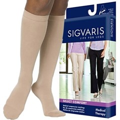 Sigvaris Select Comfort 30-40 mmHg Medical Compression Calf/Knee Stockings 863