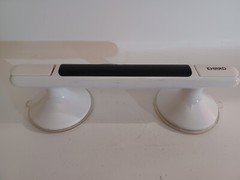EHRRD Suction Cup Grab Bar Handle 12 inch Bathroom Non Slip Secure White Black
