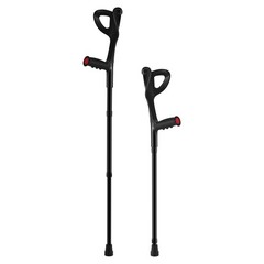 Uimoso Forearm Crutches 10-Level Height Adjustable Walking Crutches 1Pair 350LBS