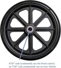 Smooth Rolling 8″ Wheelchair Caster Wheel – Perfect for Indoor & Outdoor Use