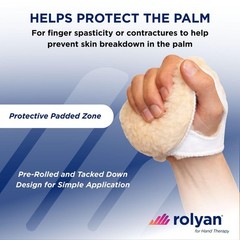 Rolyan – Palm Protector – Left Hand – Single Pack, Soft Padded Standard Glove