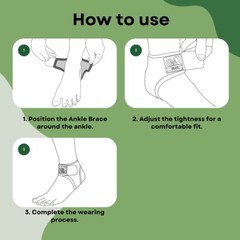 IRUFA, Spacer Fabric Adjustable Achillies Tendon Ankle Brace Support Wrap Strap