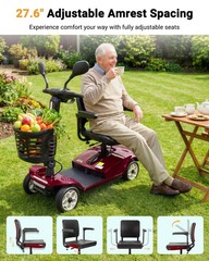 Powered mobility scooter 400 lb capacity, Electric Scooter for Adults & Seniors