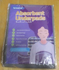 NEW 52″ X 36″ BROSIVE WATERPROOF UNDERPADS Incontinence Aid Washable Dark gray