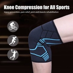 2x Knee Sleeve Compression Brace Support For Sport Joint Arthritis Pain Relief