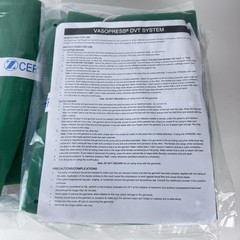 VasoPress DVT Calf Green Garment Large VP501LG Lot of 10 pairs Brand New