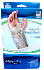 2x Sport Aid Left Hand Wrist Supports – Small Size (2-1/2″- 3″) Beige SA1374