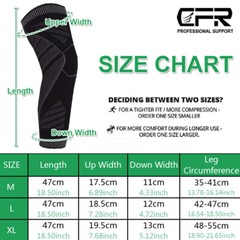 Full Leg Knee Brace Compression Sleeve Sport Support Stabilizers Injury Recovery