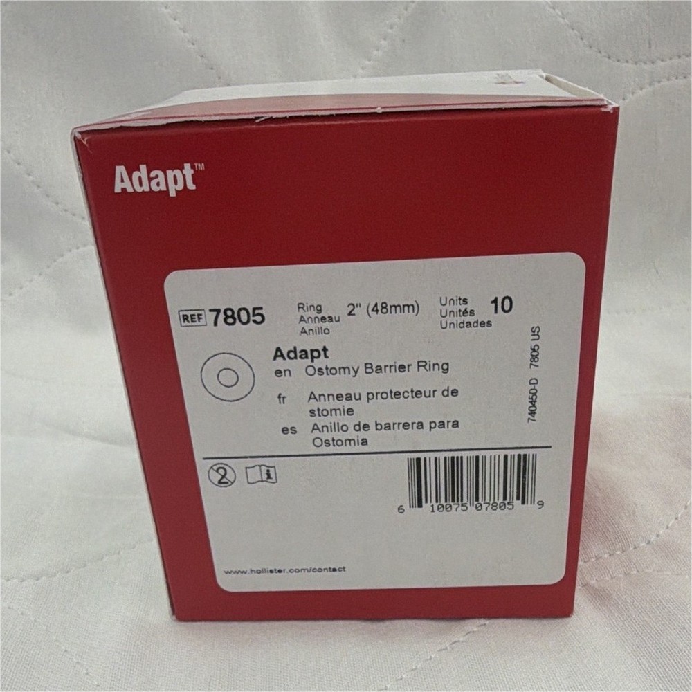 Hollister Adapt 7805 Ostomy Barrier Ring 2in (48mm) 10ct Hydrocolloid Exp.2028