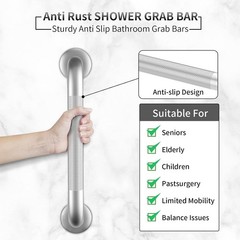 Grab Bars for Shower, 2 Pack 16 Inch Anti-Slip Safety Shower Handle for Senior,