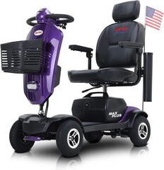 4 Wheels Mobility Scooter Electric Power Wheel Chair w/Adjustable Seat Handrail