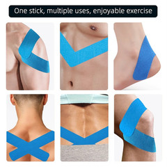 5 pcs Pre Cut Kinesiology Tape for Knee Waterproof Sports Support