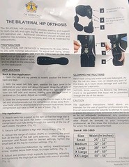 DR MEDICAL HB-166D BILATERAL HIP ORTHOSIS UNIVERSAL SIZE (MVP025646) New