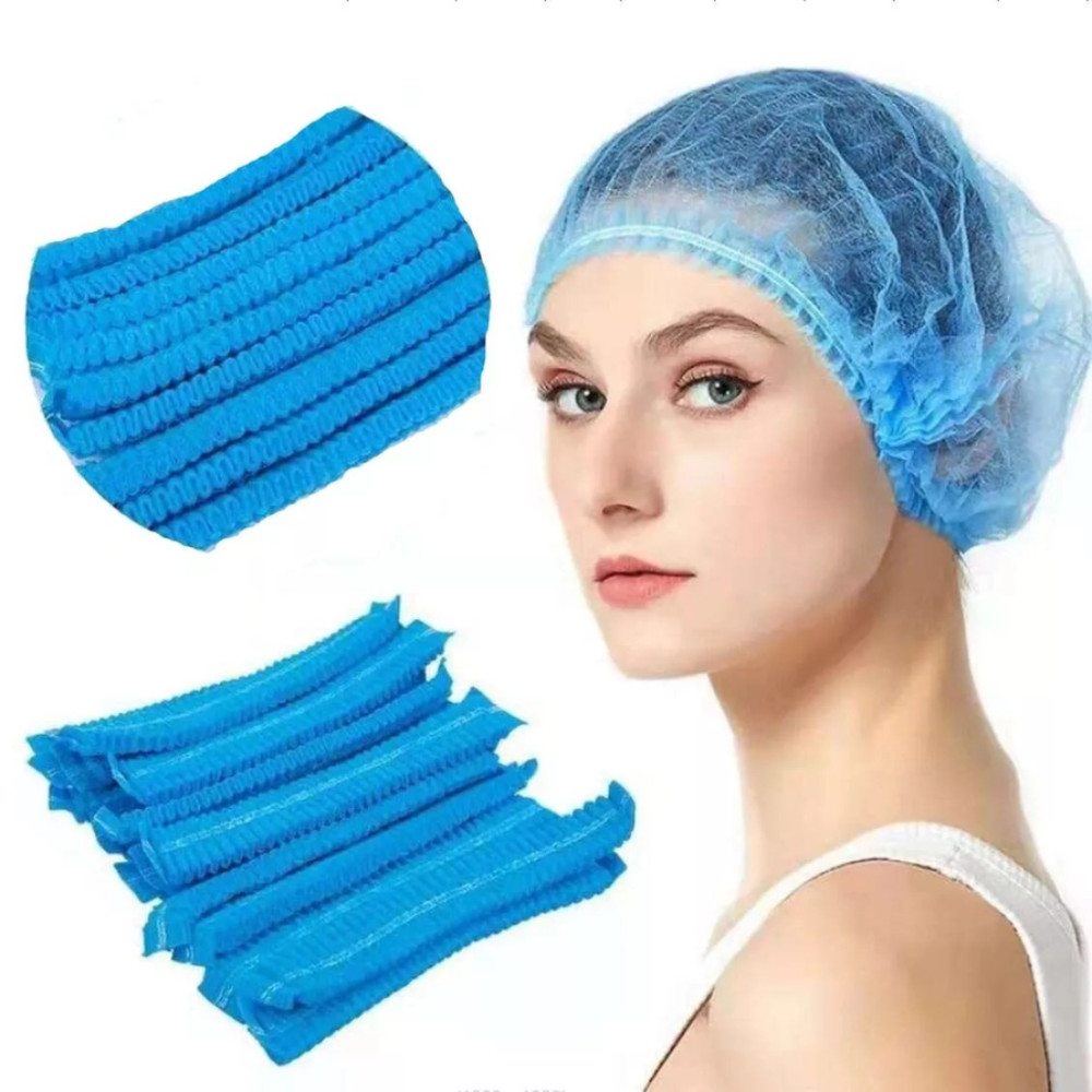 Pack of 200 Disposable Bouffant Caps Hair Nets, Salon Spa Food Service 21″