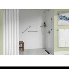 18 In. Grab Bar Combo in Brushed Stainless Steel