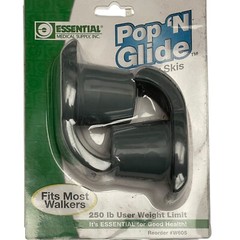 Pop N Glide Walker Skis W605 Essential Medical Supply Fit Most Walkers Rear Legs