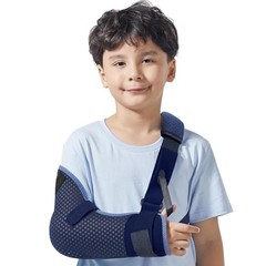 Kids Arm Sling Shoulder Immobilizer with XX-Small Kids Mesh Version-Left Hand