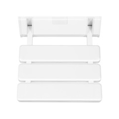 Wall Mounted Folding Shower Seat 12.6in Metal Bench 130kg Stainless Steel Seat