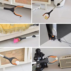 Foldable Reacher Grabber Tool Rotating Jaw & Magnet Trash Picker Heavy Duty