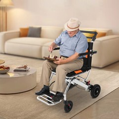 Folding Wheelchair Seniors Portable Travel Transport Wheel Chair 160kg/352.74lb