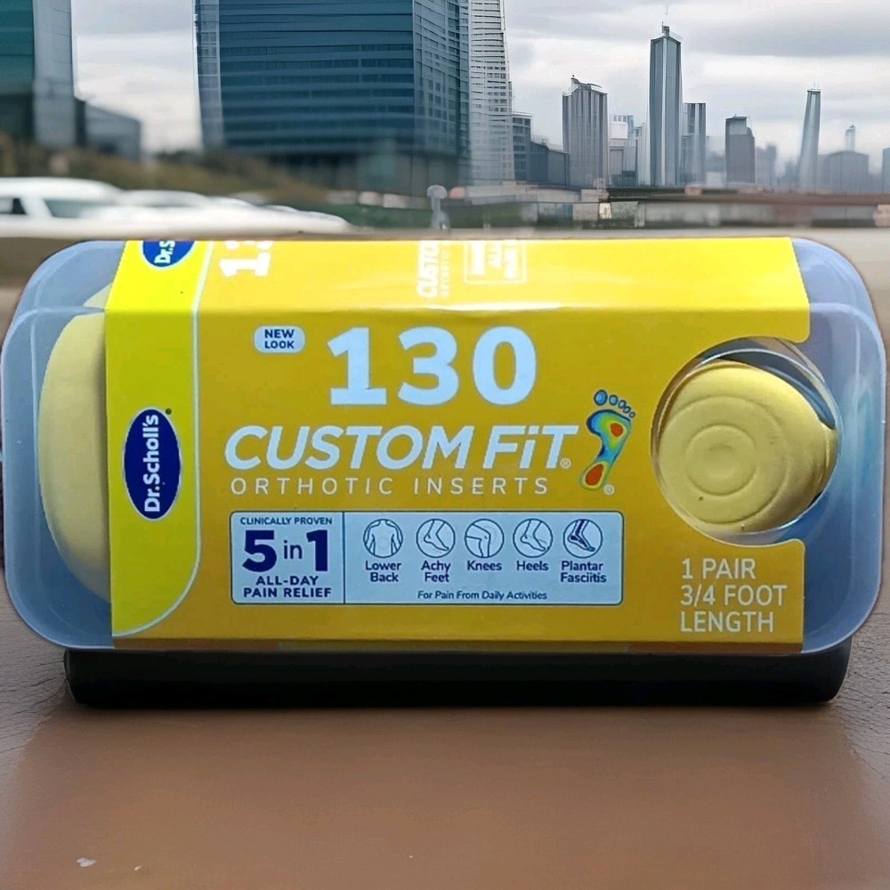 DR. SCHOLL’S CUSTOM FIT CF130 ORTHOTIC SHOE INSERTS 5-IN-1 ALL DAY PAIN RELIEF!!
