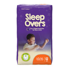 SleepOvers Large/X-Large, 65 â€“ 125 lbs, Pack of 12