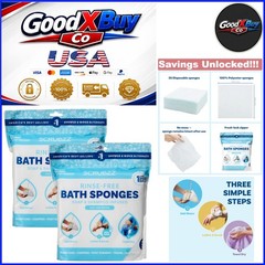 All-in-2 Pack Rinse-Free Bathing Wipes Hypoallergenic Gentle Cleansing for Body