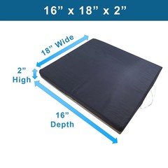Meridian Gel Wheelchair Cushion with Water Resistant Cover, 16″ x 18″ x 2″, C…