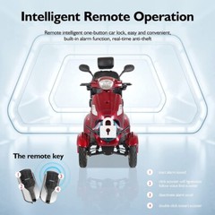 800W Four Wheels Travel Mobility Scooter 60V 20Ah Battery Motor for Adult Senior