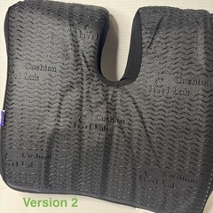 Cushion Lab Pressure Relief Seat Cushion Sitting, Extra-Dense Memory Foam, Black