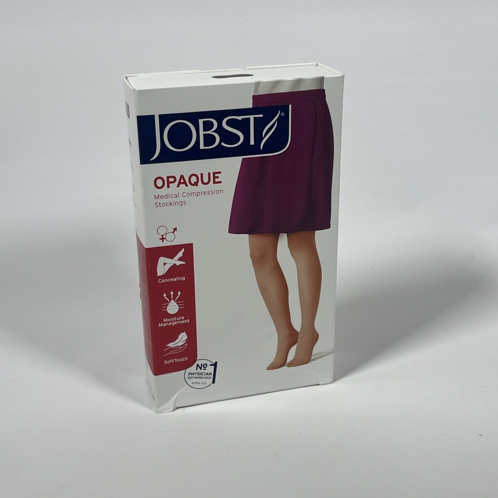 Jobst Opaque Thigh High Compression Stocking Natural 15-20 mmHg 115555 LARGE