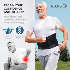 Lightweight Lower Back Brace – Unisex Adjustable Support for Sports & Everyday
