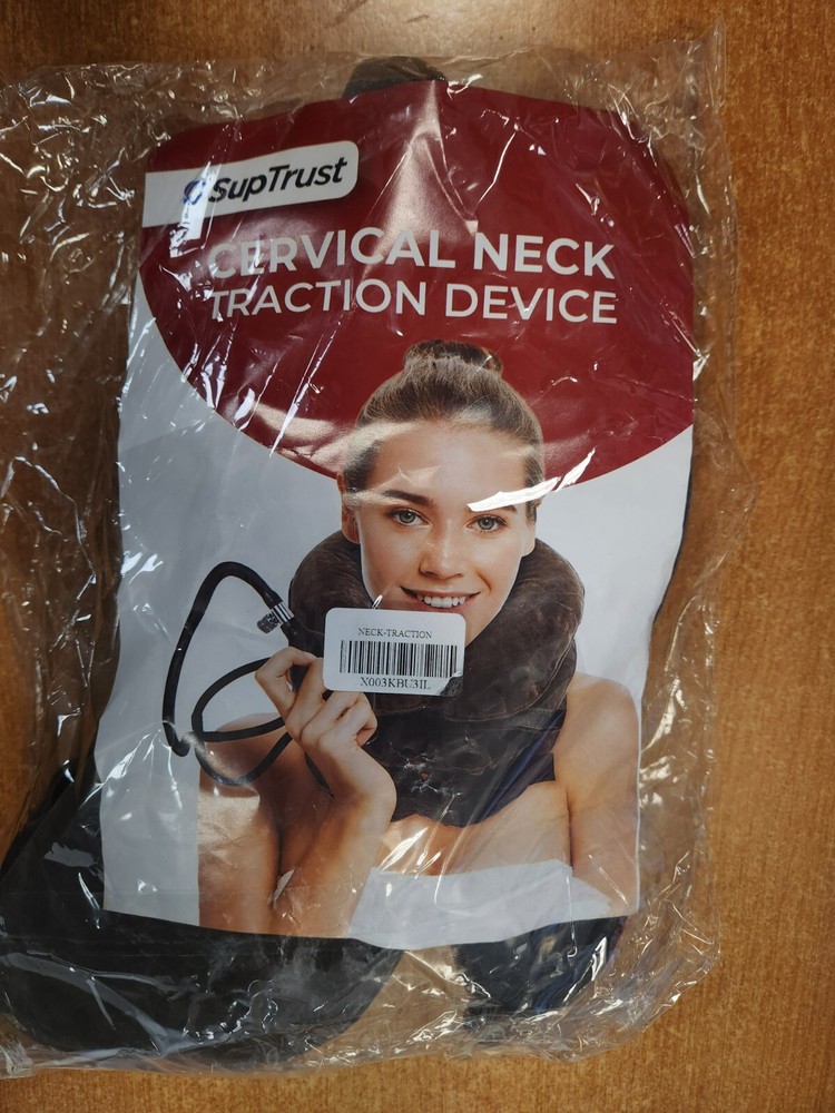SupTrust Cervical Neck Traction Device, Inflatable & Adj. Neck Stretcher 2E
