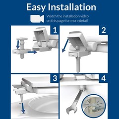 Mayfair NextStep2 Toilet Seat with Built-In Potty Elongated (1-Pack), White