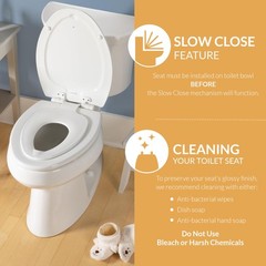 Mayfair NextStep2 Toilet Seat with Built-In Potty Elongated (1-Pack), White