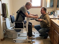 Irtme Hydraulic Patient Lift Transfer Chair, Home Care Mobility Transfer Chair