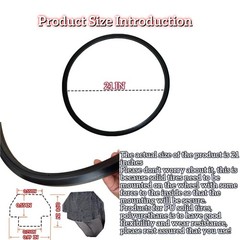 Wheelchair Tires 24×1 Inch replacement for All Brands Tire set 1 Pair Black