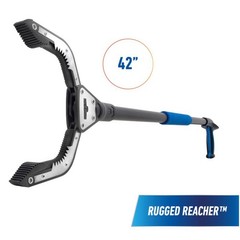 Unger Stainless Steel Black Rugged Neoprene Sleeve Reacher Grabber Tool 42 L in.