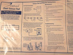 DeRoyal Weight-Sensitive Chair Sensor Lot Of 2 Pads 15″ x 10″ New Sealed