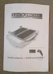 LegXercise Pro Leg Exerciser with Power Adapter & Remote TESTED Model LEGX-012