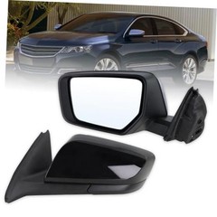 Left Driver Side Mirror Compatible With 2014 2015 2016 2017 2018 L-3Pins Black