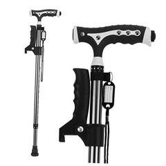 Hold 440 Lbs Walking Cane for Men & Women Aluminum Alloy Lightweight Black