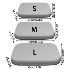 35cm 40cm 45cm Thick Seat Cushion Ultra Soft Foam Car Seat Pad Anti-Slip