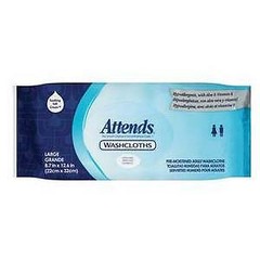 Attends Washcloth Large 8“ x 12-1/2“ – 12 packs of 72 #WCCP1000 ““