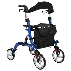 Garvee 2-in-1 Rollator Wheelchair 300Lbs Capacity Adjustable Height for Seniors