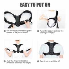 Back Support Brace Posture Corrector Spine Training Harness – Chest size 25-50in