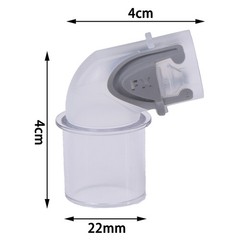 Replacement FX Elbow for Resmed Mirage Swivel CPAP Tubing Cushion Connector ZB