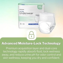 McKesson Ultra Adult Underwear XL 56 Count Heavy Absorbency